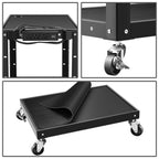 Steel AV Cart 25x18x42 Inch Mobile Audio Video Stand