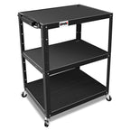 Steel AV Cart 35x25x42 Inch Mobile Storage