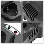 12V Battery Charger - Base Type - Black