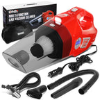 12V 70W Portable Automotive Vacuum Cleaner - Red