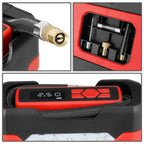 12V Car Air Compressor & Inflator with Red Car Charger