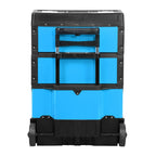 19.5" x 28.5" x 12" Blue Rolling Trolley Tool Box