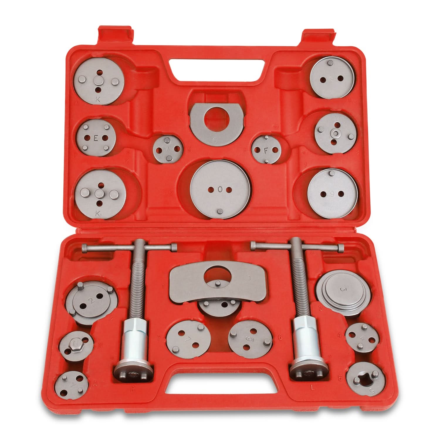 24-Piece Brake Adjusting Tools Kit - Red