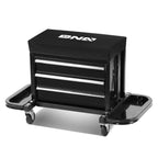 3 Drawer Rolling Mechanics Seat - Black