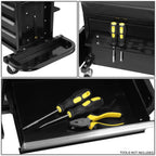 3 Drawer Rolling Mechanics Seat - Black