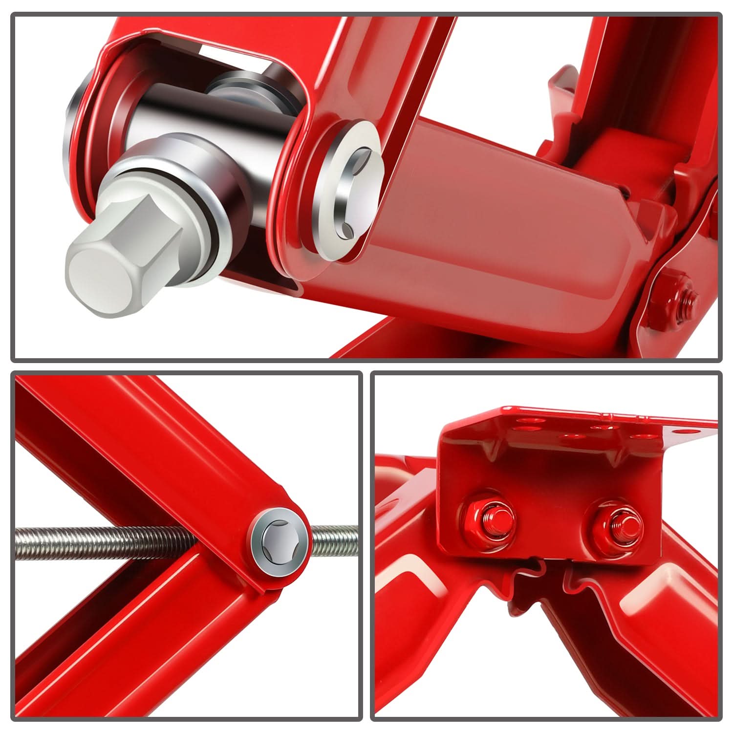 RV Scissor Jack Stabilizer Kit 4-Piece 24" 5000lbs Polyurethane