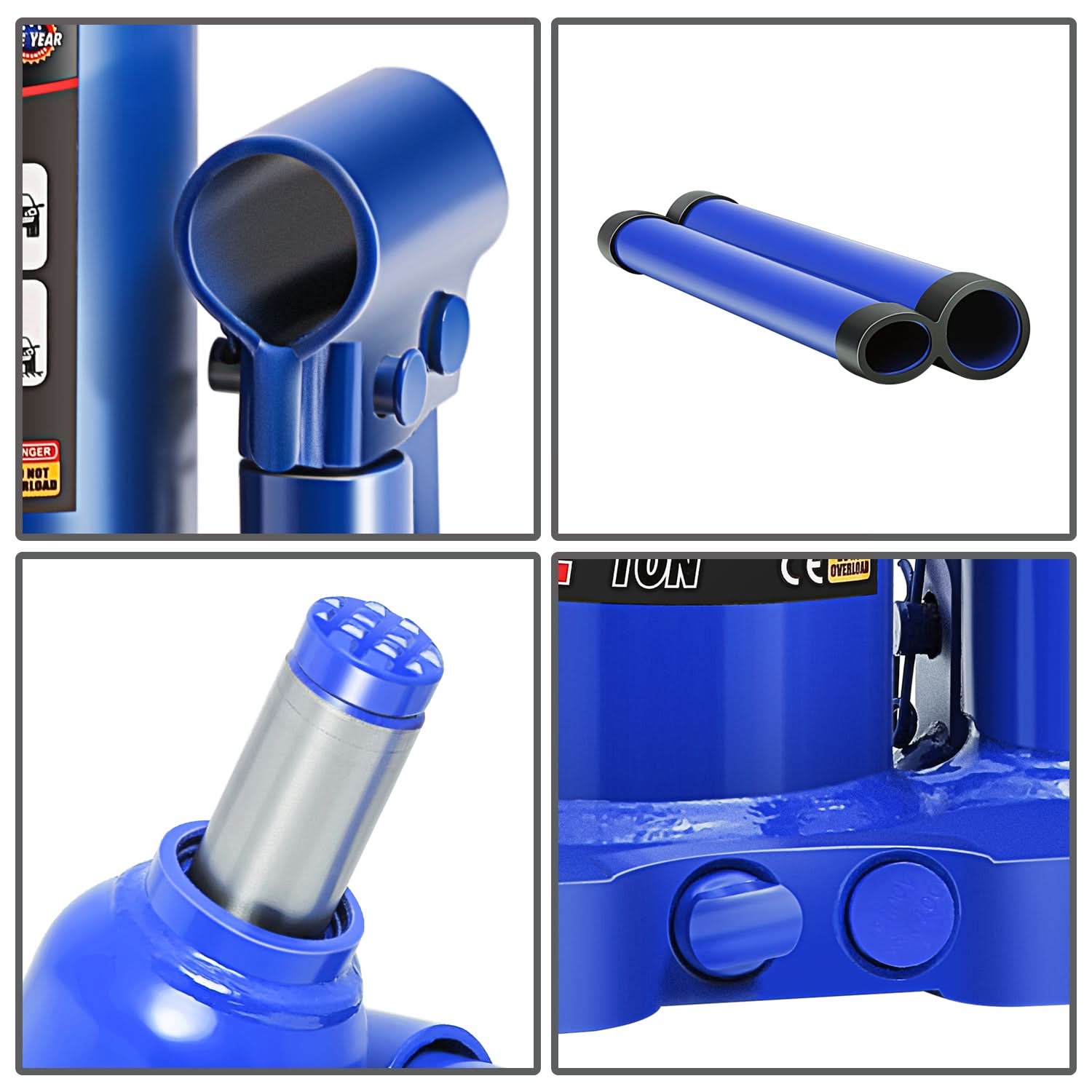 3 Ton Welded Bottle Jack - Blue