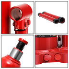 Automotive Welded Bottle Jack - 6 Ton Capacity Red
