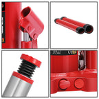 8 Ton Automotive Welded Bottle Jack - Red