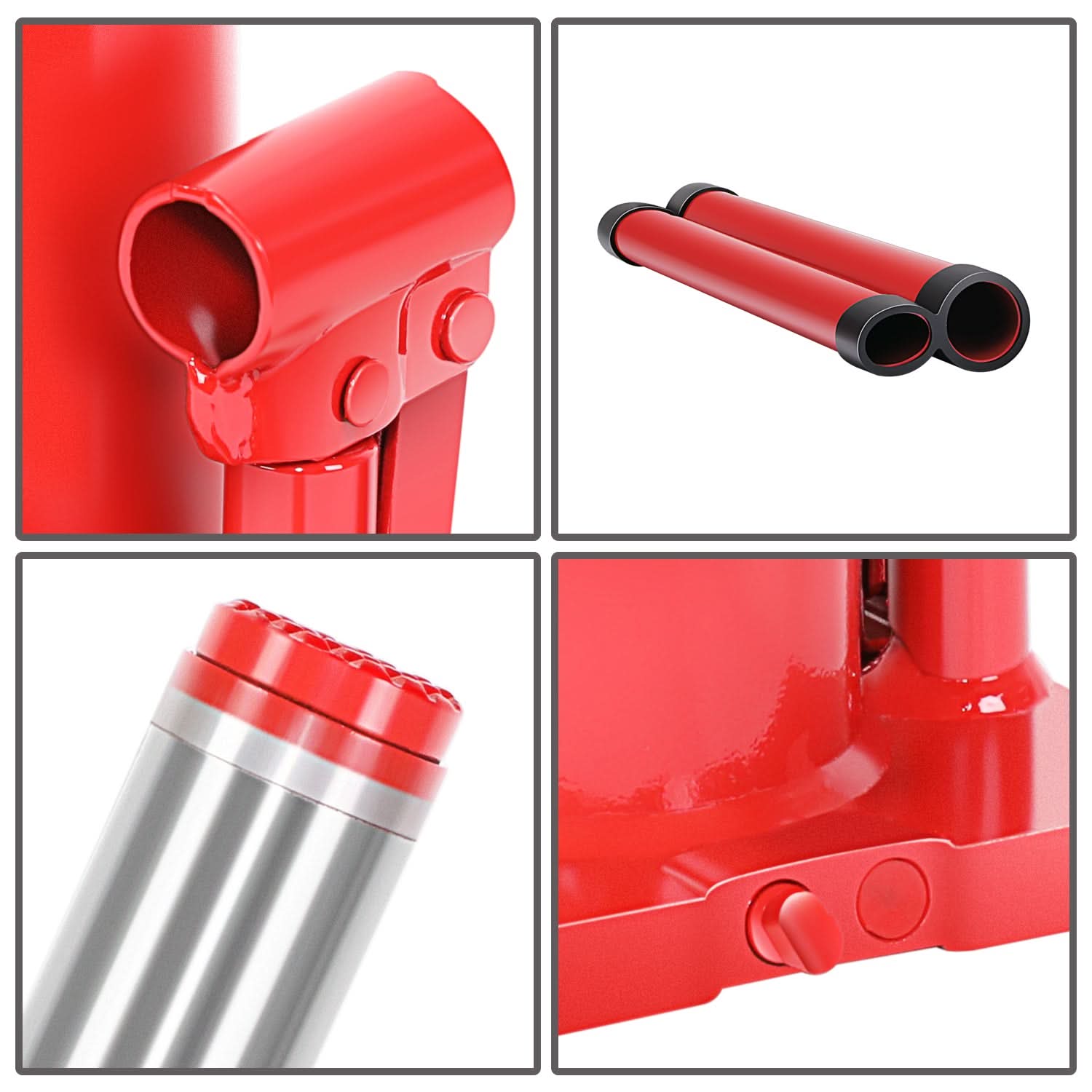 12 Ton Automotive Welded Bottle Jack - Red