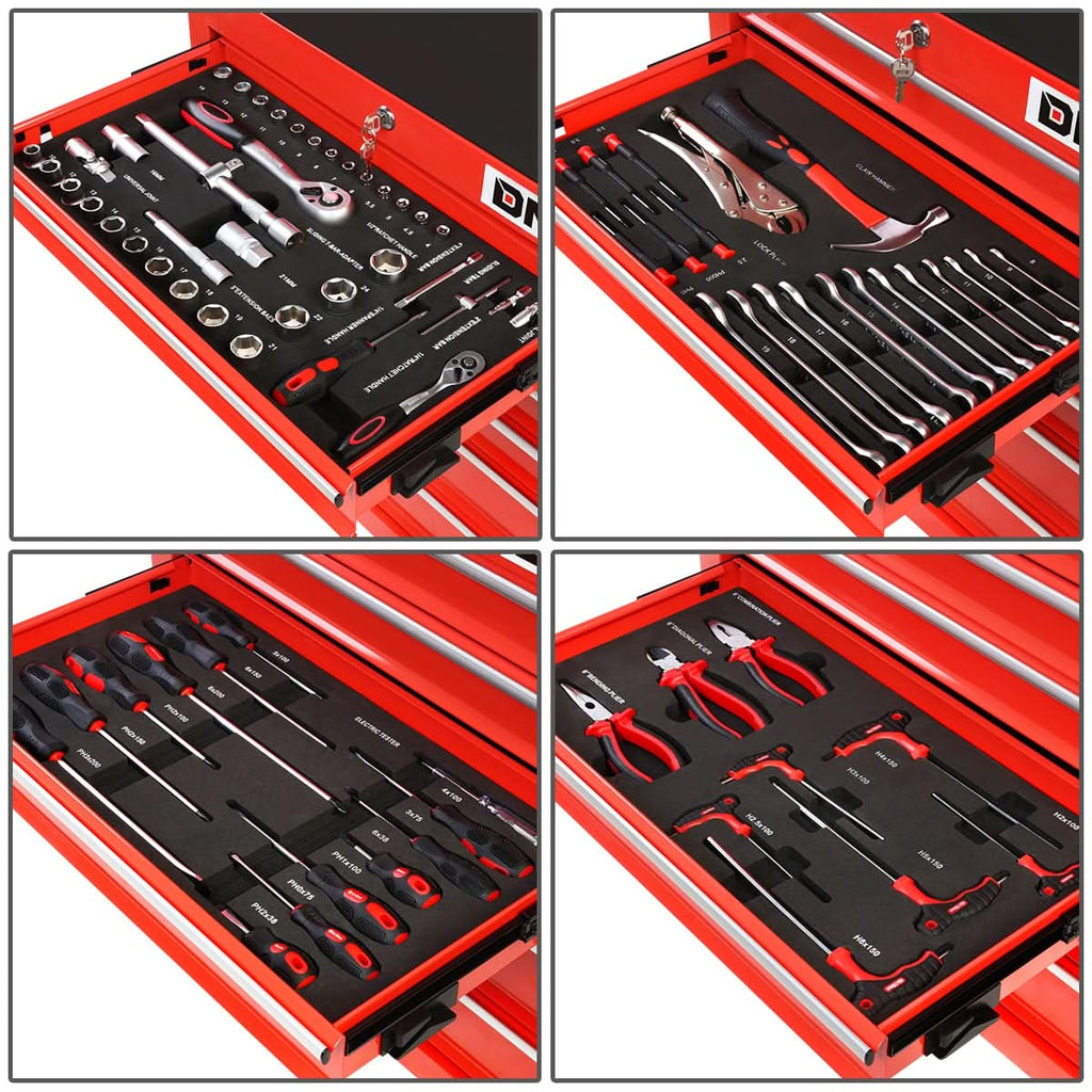 6-Drawer Tool Trolley with 79-Piece Hand Tool Set
