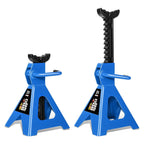 Heavy Duty 2 Ton Hydraulic Floor Jack Set - 3 Piece Kit Blue