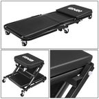 2 in 1 Car Creeper and Seat - 36 Inch Black