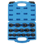 Crowfoot Wrench Set for 8-24mm Flare Nuts - Automotive Tool Kit
