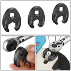 Crowfoot Wrench Set for 8-24mm Flare Nuts - Automotive Tool Kit