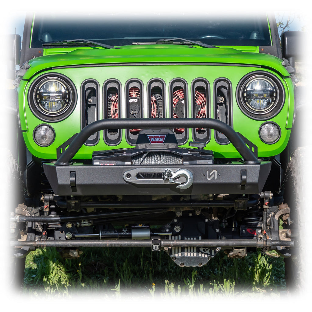 Turn Offroad Jeep JK/JL/JT Stubby Front Bumper | High-Clearance, Winch-Ready | 2007-2025