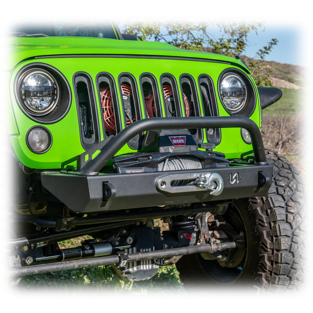 Turn Offroad Jeep JK/JL/JT Stubby Front Bumper | High-Clearance, Winch-Ready | 2007-2025