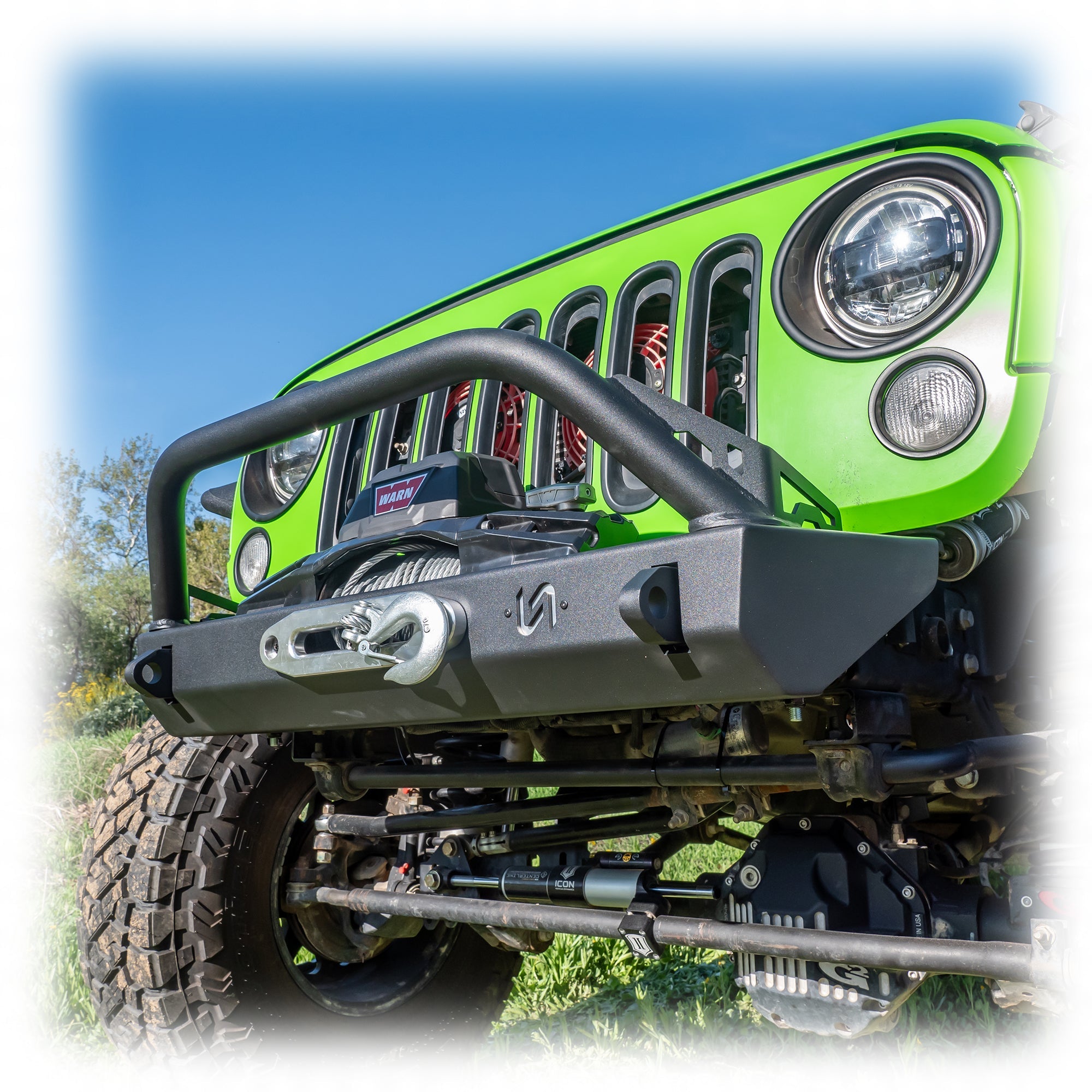 Turn Offroad Jeep JK/JL/JT Stubby Front Bumper | High-Clearance, Winch-Ready | 2007-2025