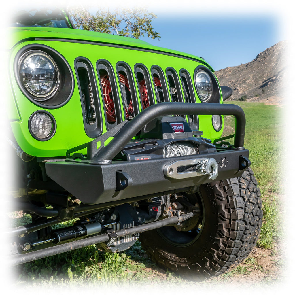 Turn Offroad Jeep JK/JL/JT Stubby Front Bumper | High-Clearance, Winch-Ready | 2007-2025