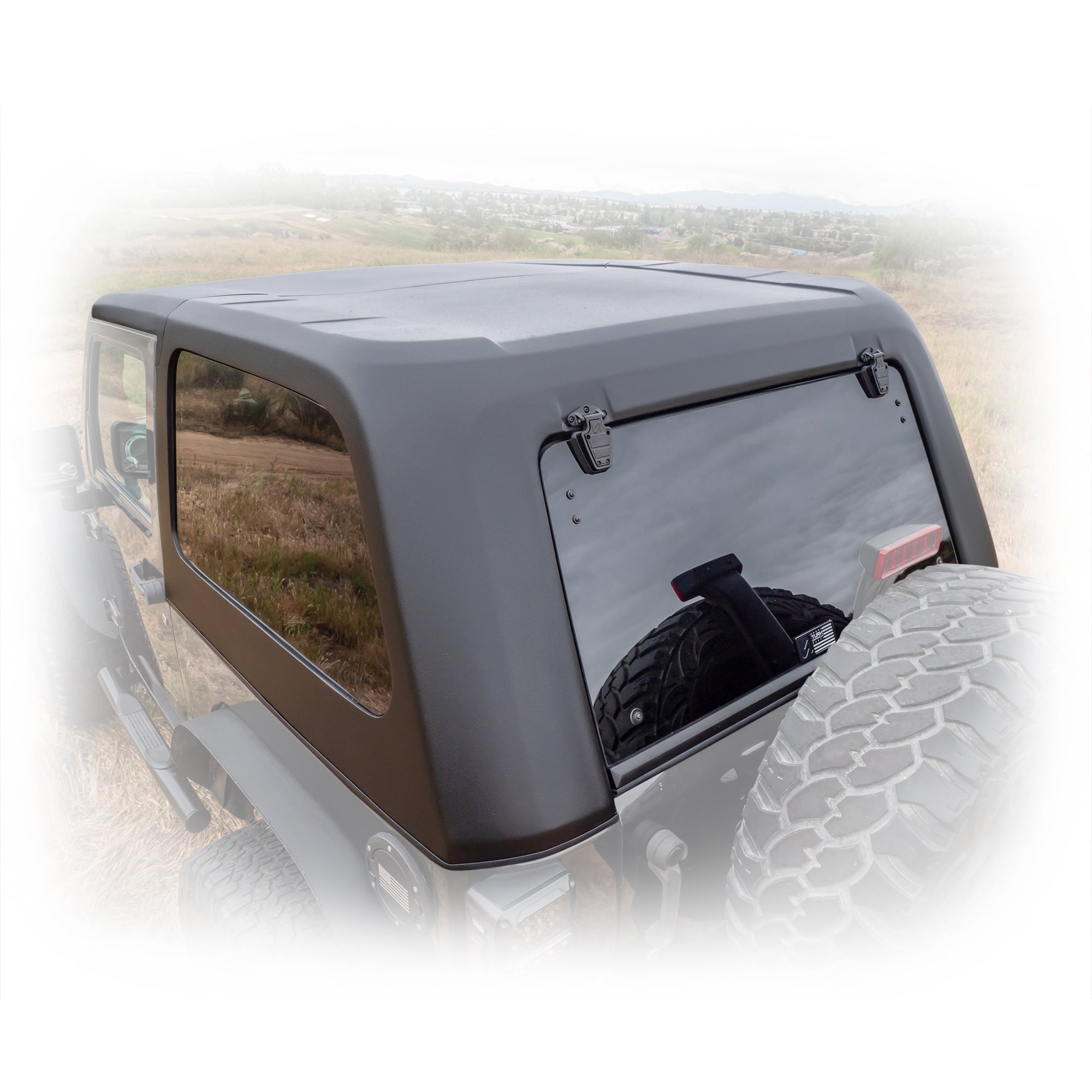 Turn Offroad Jeep JK 2‑Door Fastback 2‑Piece Hard Top | 2007–2018