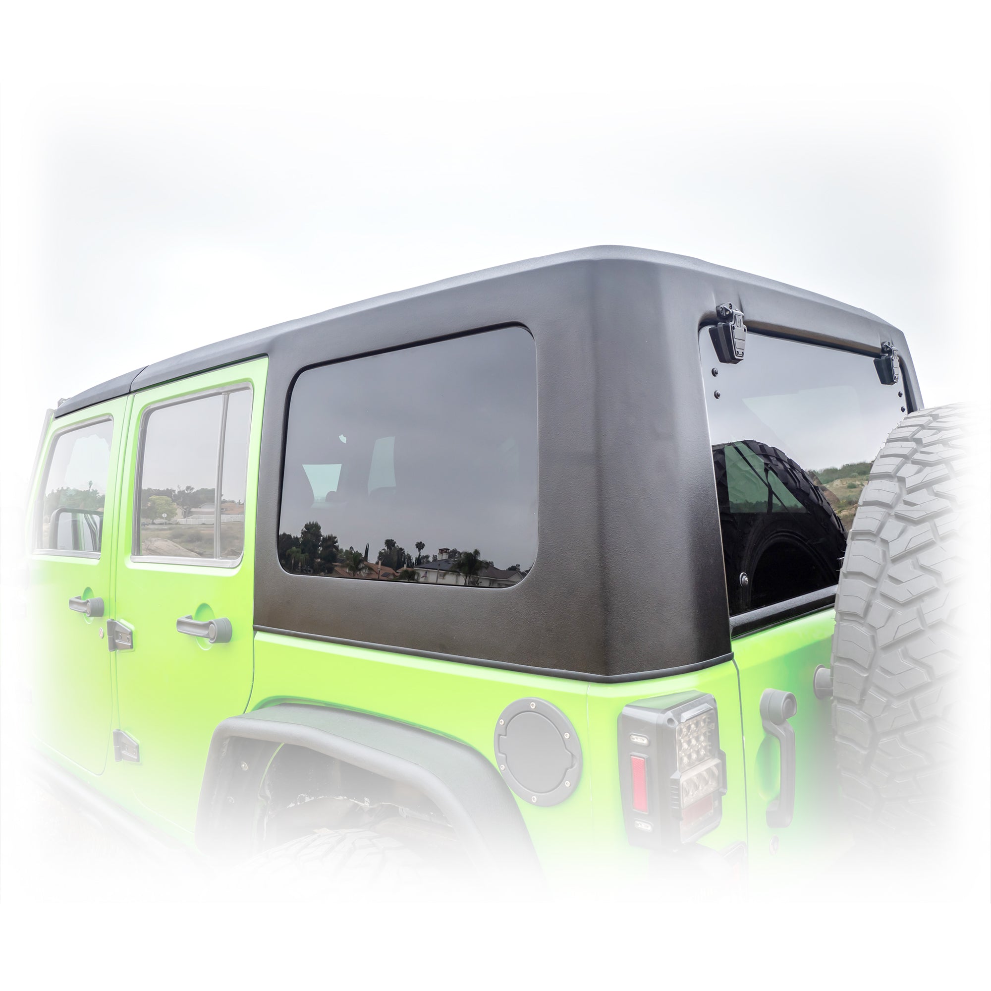 Turn Offroad Jeep JK 4‑Door Squareback 2‑Piece Hard Top | 2007–2018