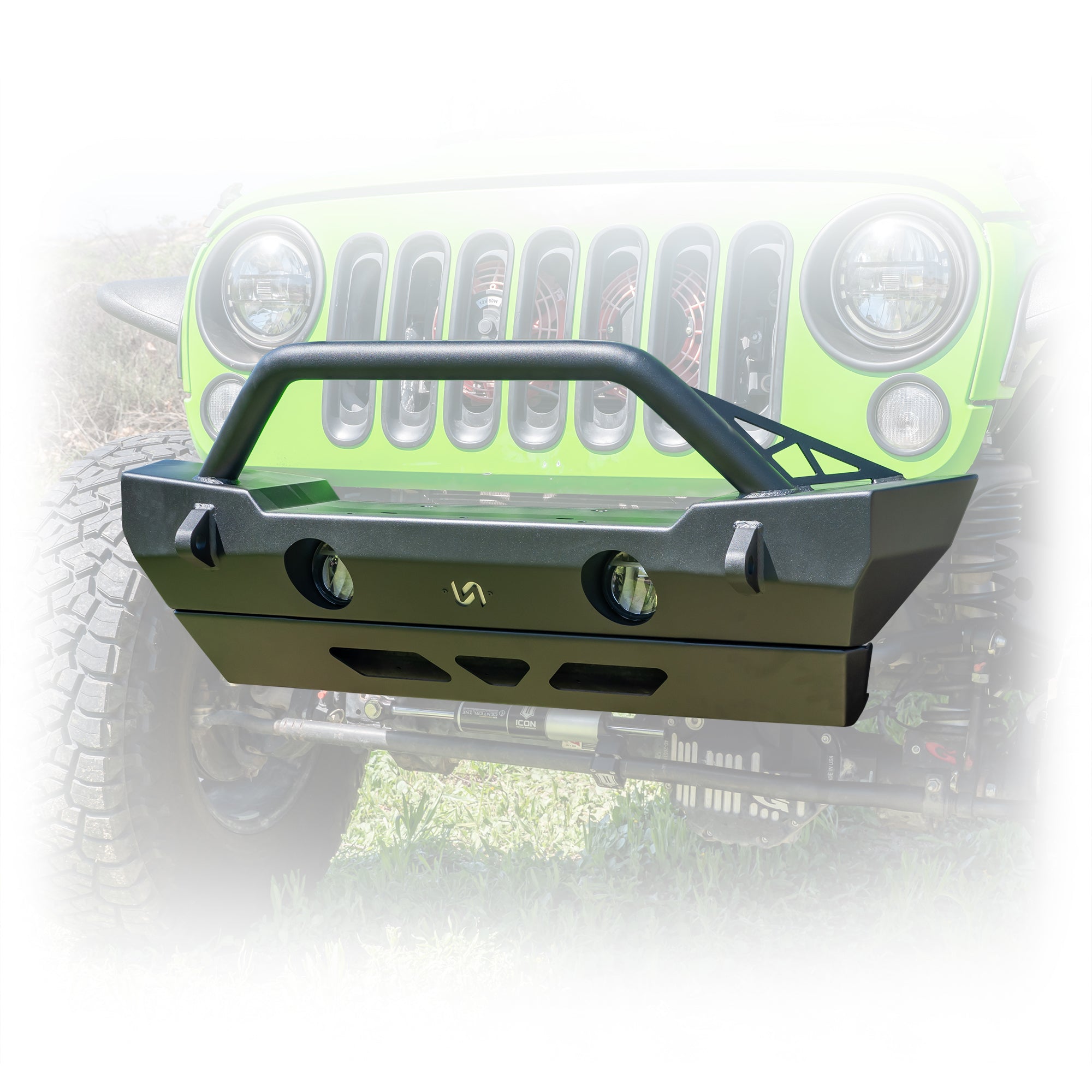 Turn Offroad Jeep JK/JL/JT Front Bumper with Skid Plate | 2007-2025