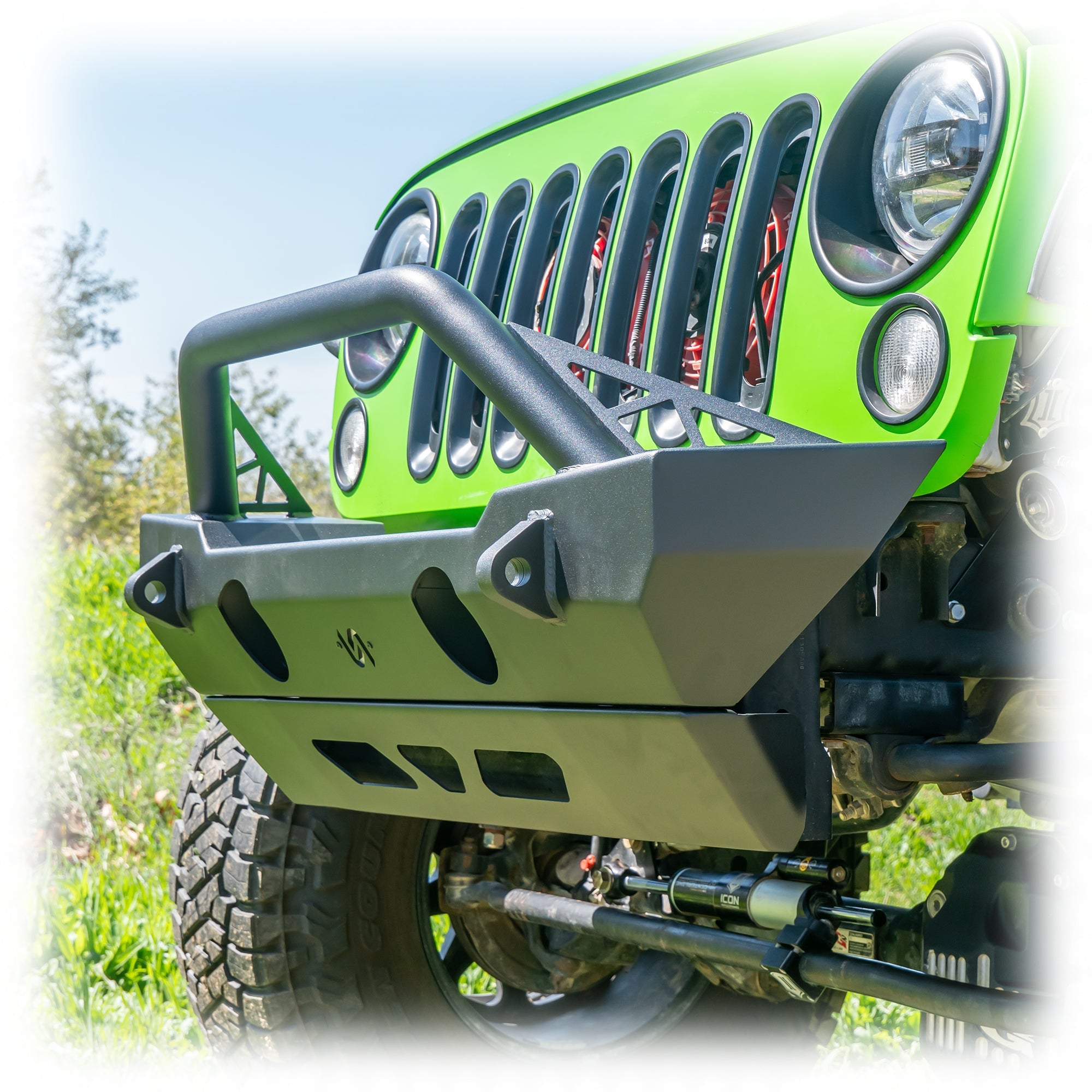 Turn Offroad Jeep JK/JL/JT Front Bumper with Skid Plate | 2007-2025