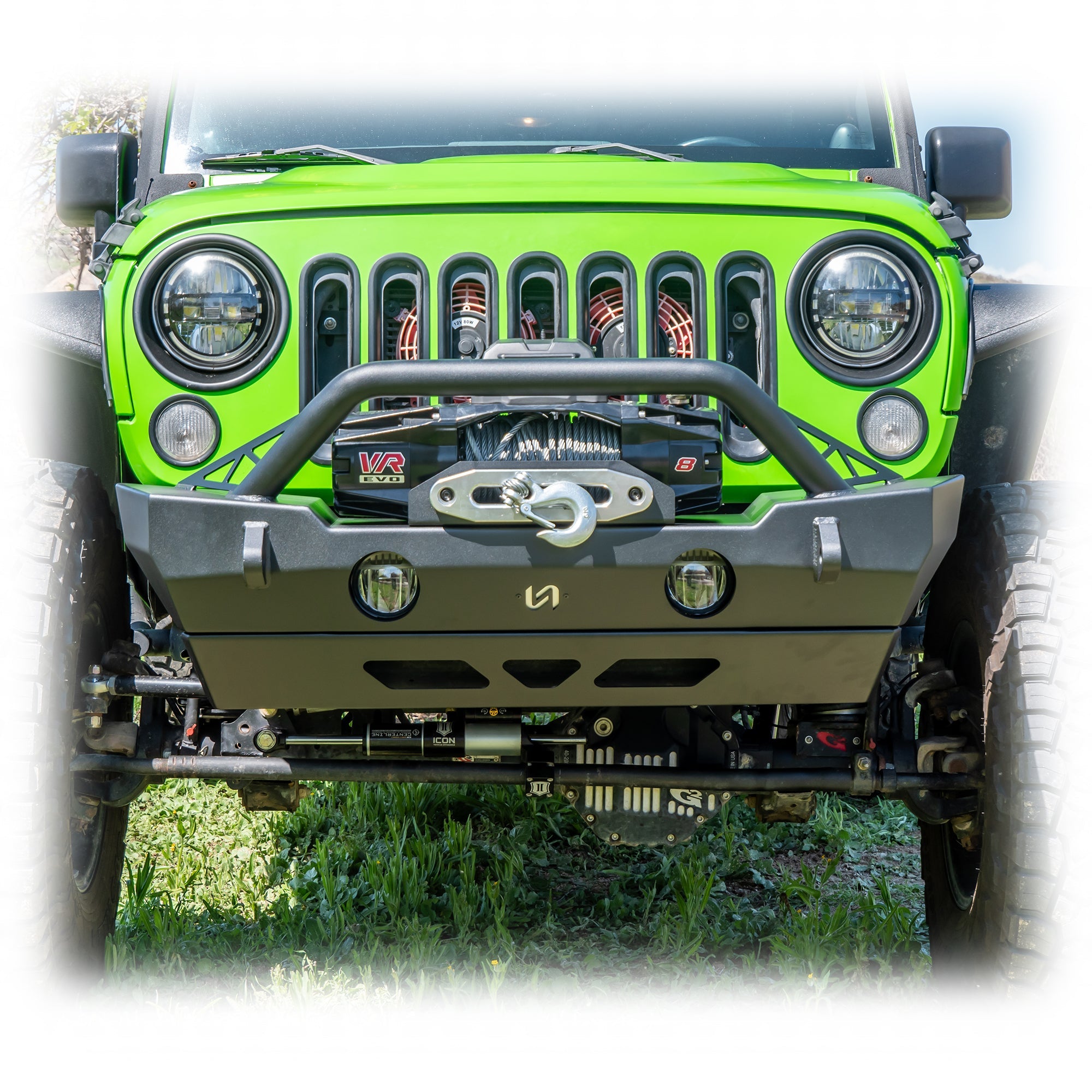 Turn Offroad Jeep JK/JL/JT Front Bumper with Skid Plate | 2007-2025