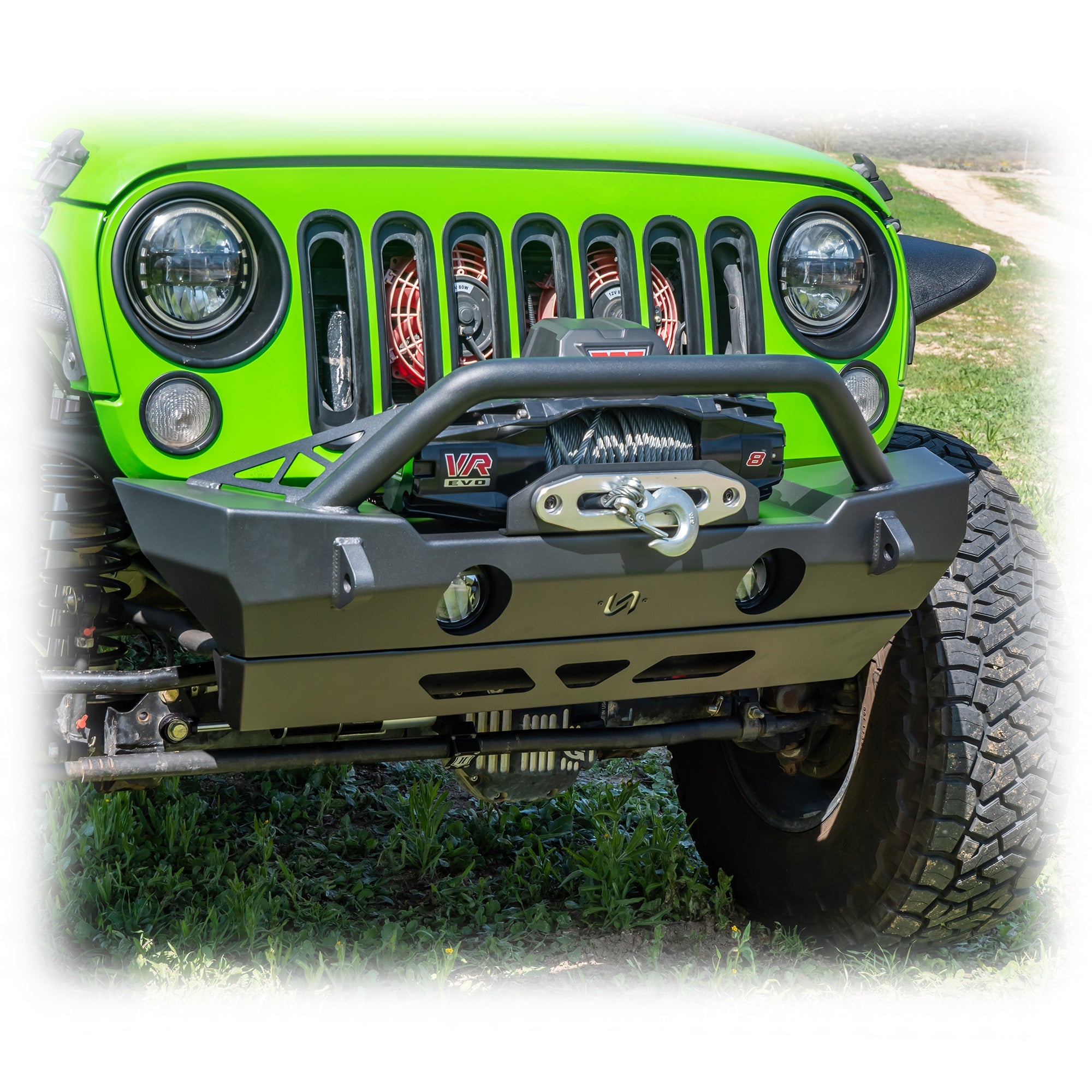 Turn Offroad Jeep JK/JL/JT Front Bumper with Skid Plate | 2007-2025