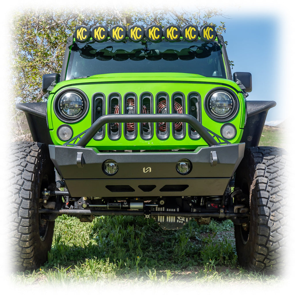 Turn Offroad Jeep JK/JL/JT Front Bumper with Skid Plate | 2007-2025
