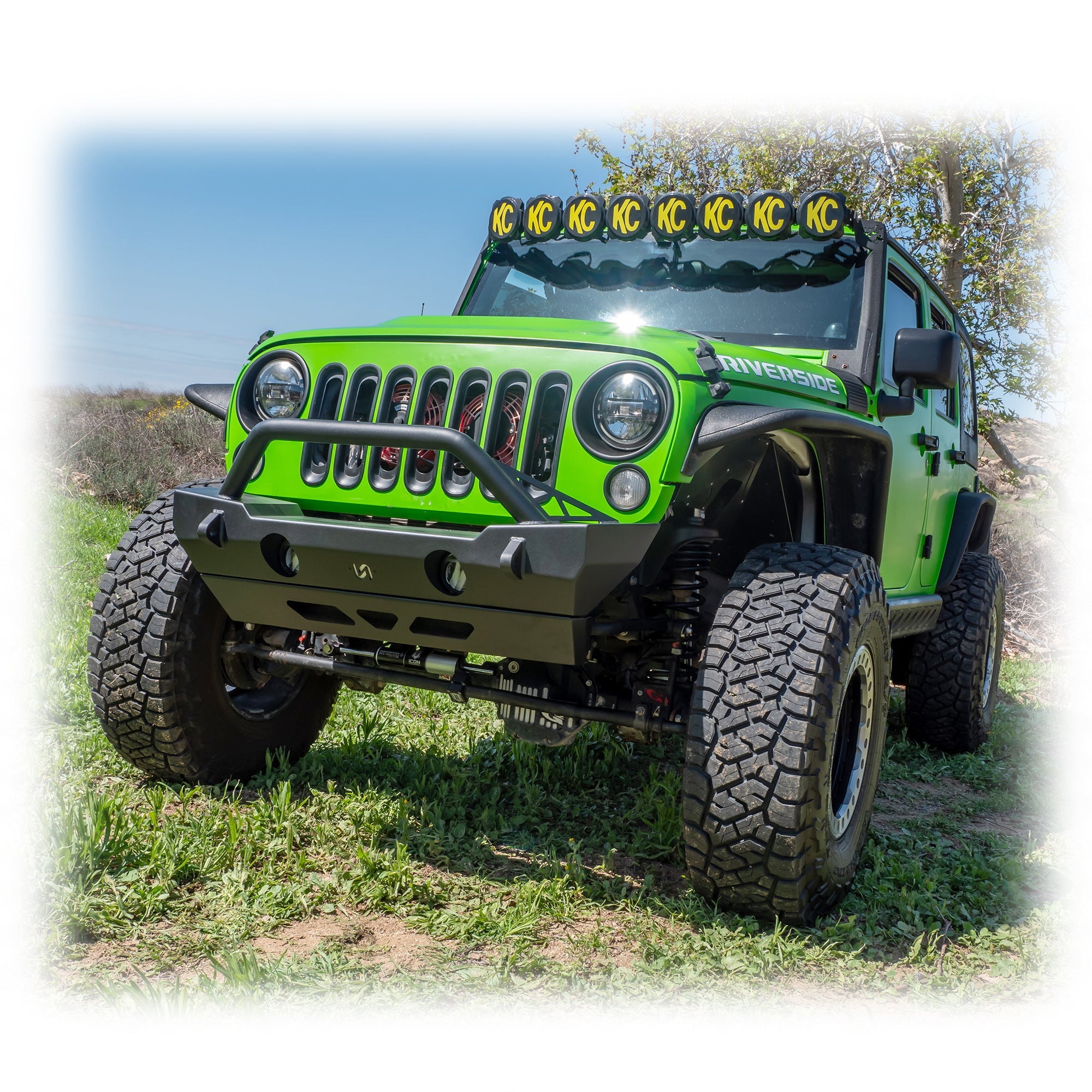 Turn Offroad Jeep JK/JL/JT Front Bumper with Skid Plate | 2007-2025