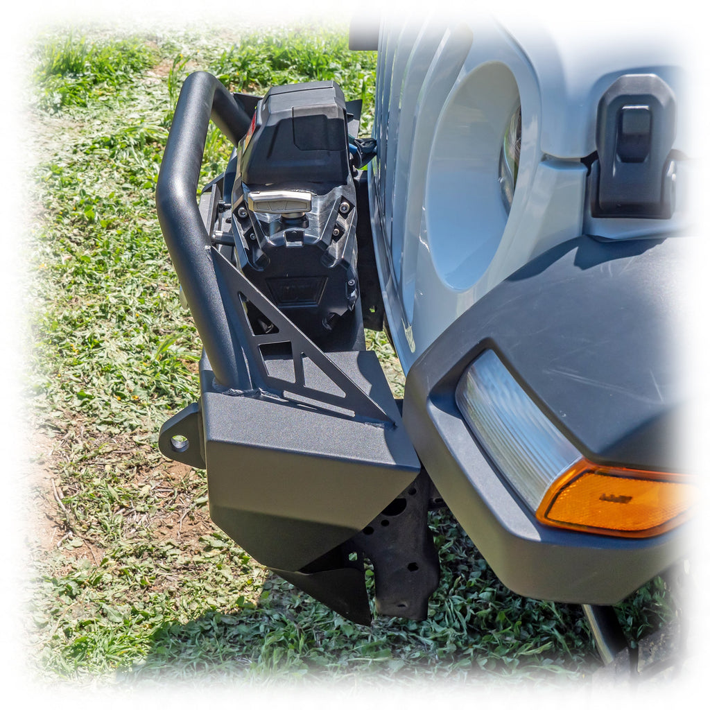 Turn Offroad Jeep JK/JL/JT Front Bumper with Bolt-On Bull Bar & Skid Plate | 2007–2025