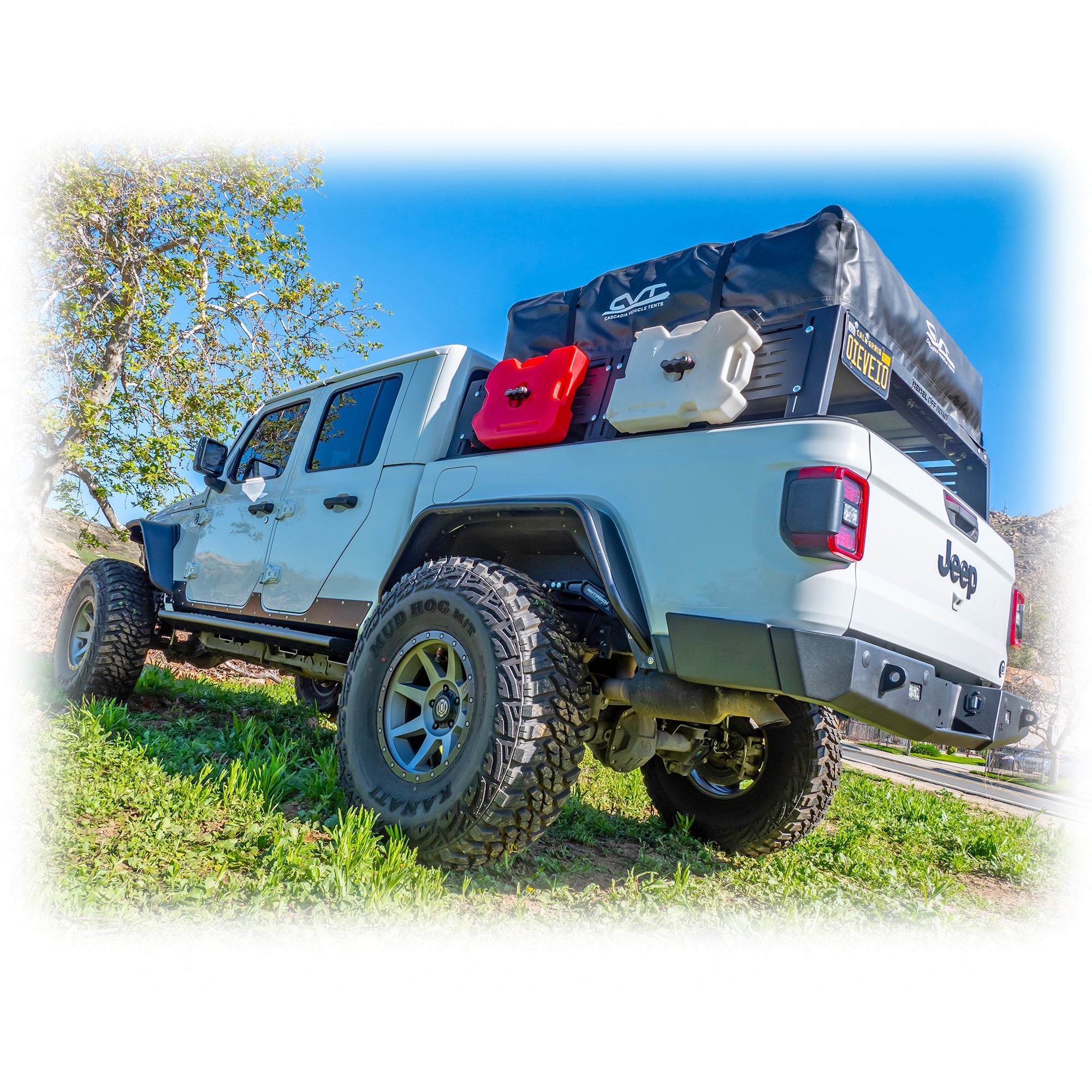 Turn Offroad Jeep JT Gladiator Rear Bumper with Frame-Mounted Rock-Slider Wings | 2020–2025
