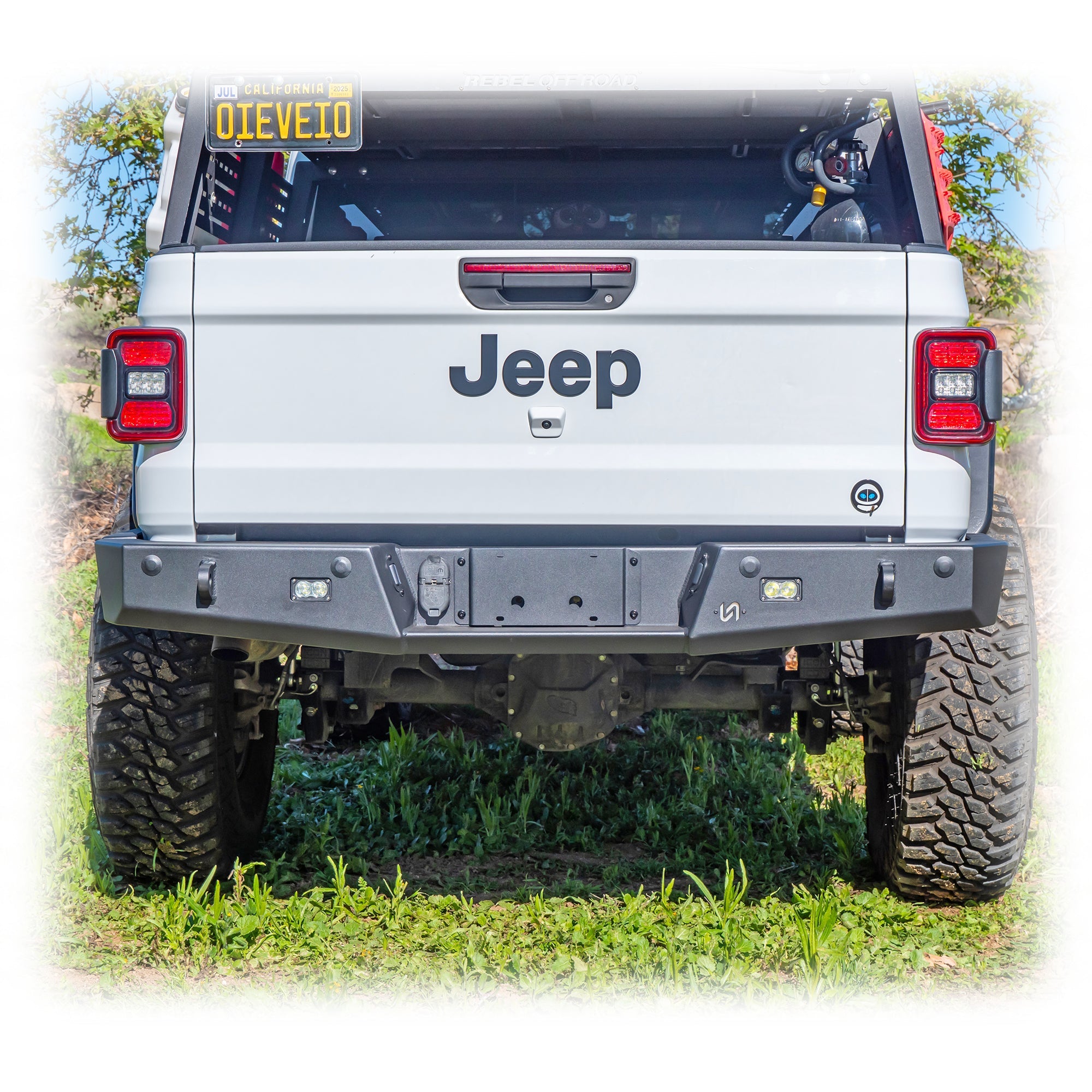 Turn Offroad Jeep JT Gladiator Rear Bumper with Frame-Mounted Rock-Slider Wings | 2020–2025