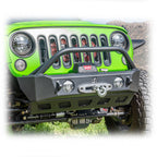 Turn Offroad Jeep JK/JL/JT Front Bumper with Skid Plate & Recessed Winch Mount | 2007–2025
