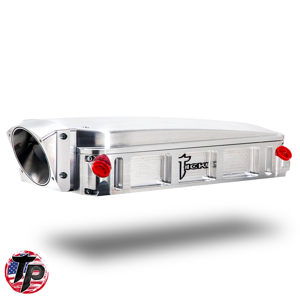 Tick 1500hp Ultra Low Profile Billet Air-to-Water Intercooler for Holley Ram Intakes By Tick Performance