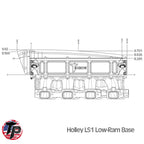 Tick 1500hp Ultra Low Profile Billet Air-to-Water Intercooler for Holley Ram Intakes By Tick Performance