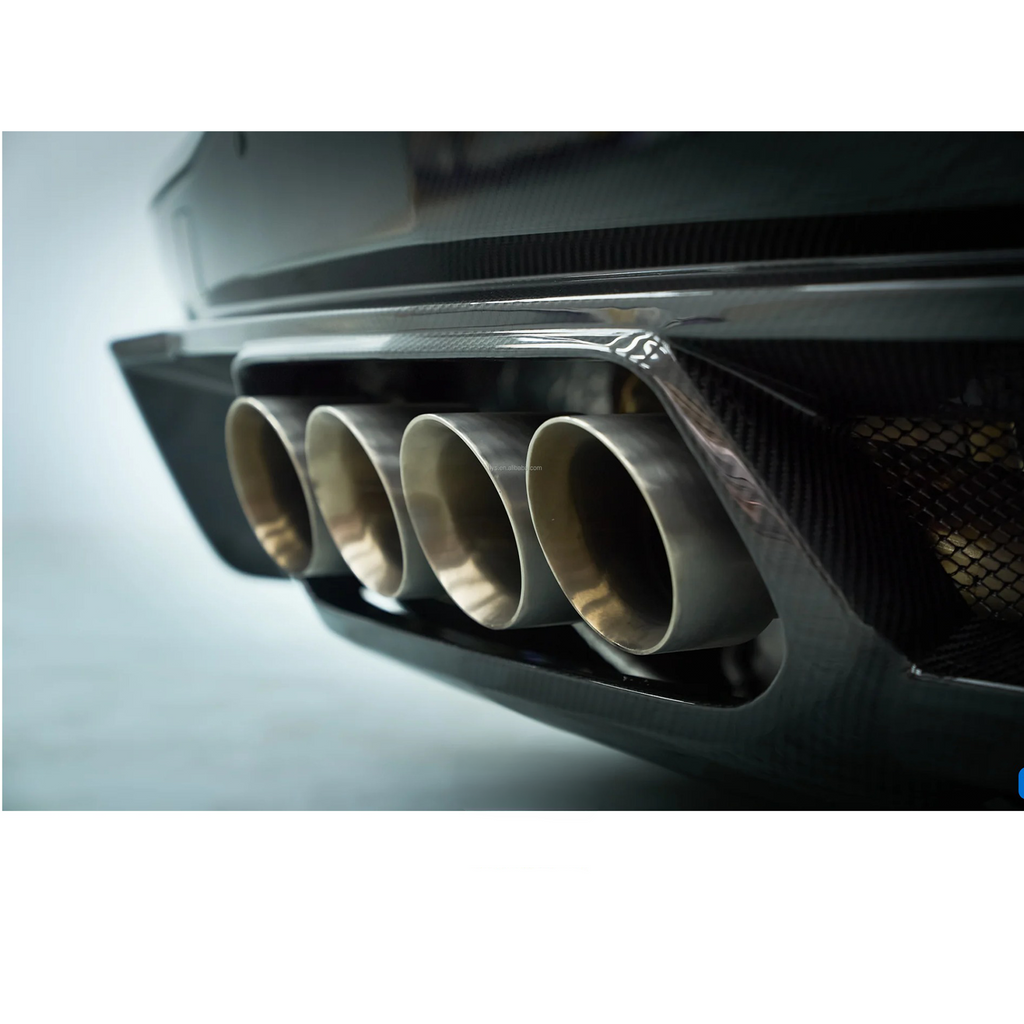 ZR Style Dry Carbon Fiber Rear Diffuser for Chevrolet Corvette C8 - Bull Boost Performance