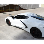 Carbon Fiber Side Skirt Trim Strip for Chevrolet Corvette C8 Stingray Coupe - Bull Boost Performance