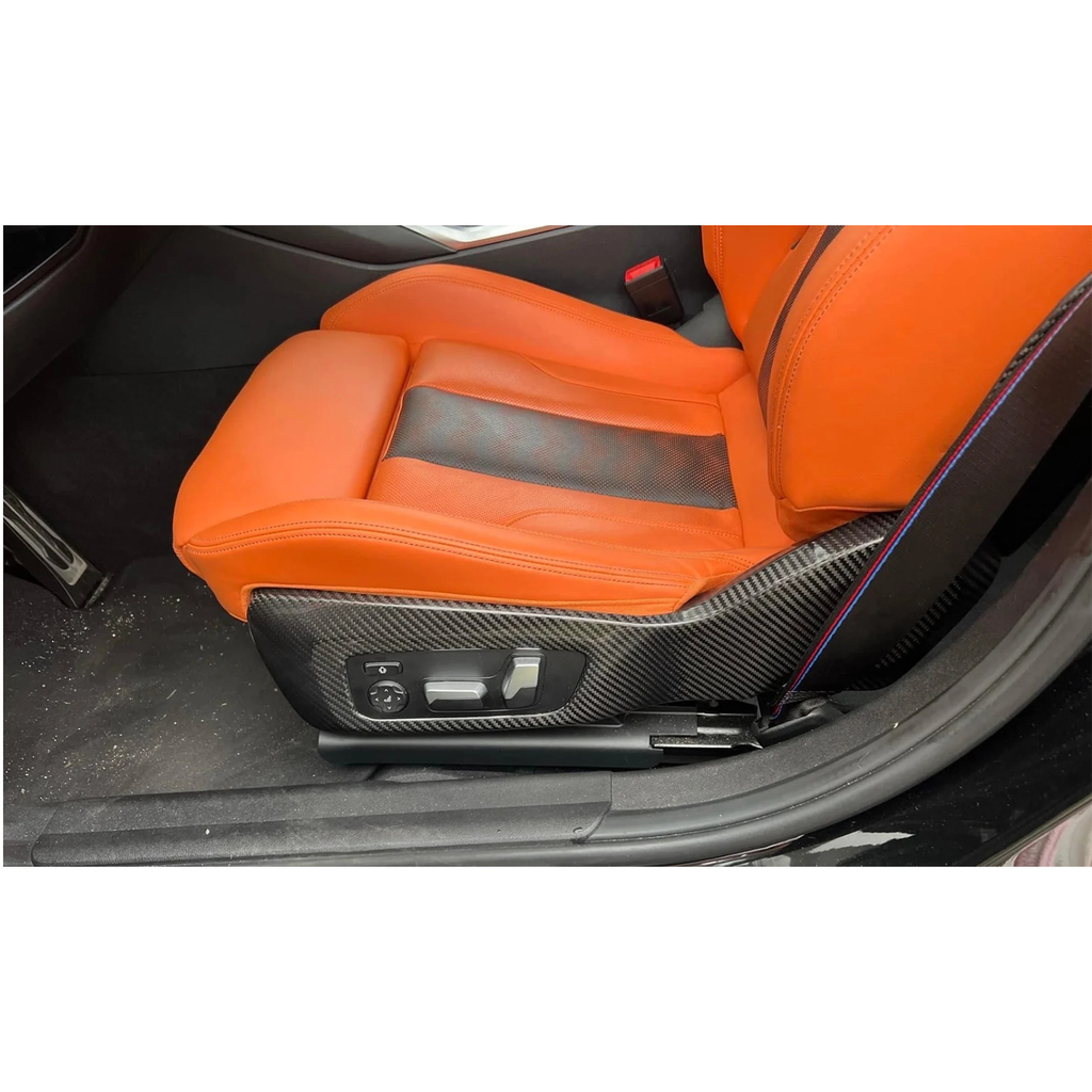 Carbon Fiber Seat Trim Cover for BMW G80 M3 G82 G83 M4 - Bull Boost Performance