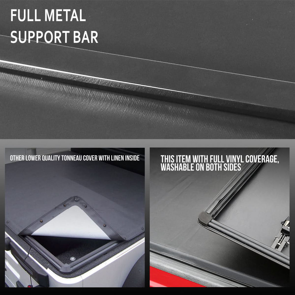 2007-2013 Toyota Tundra Soft Tri-Fold Tonneau Cover 6.5FT Bed