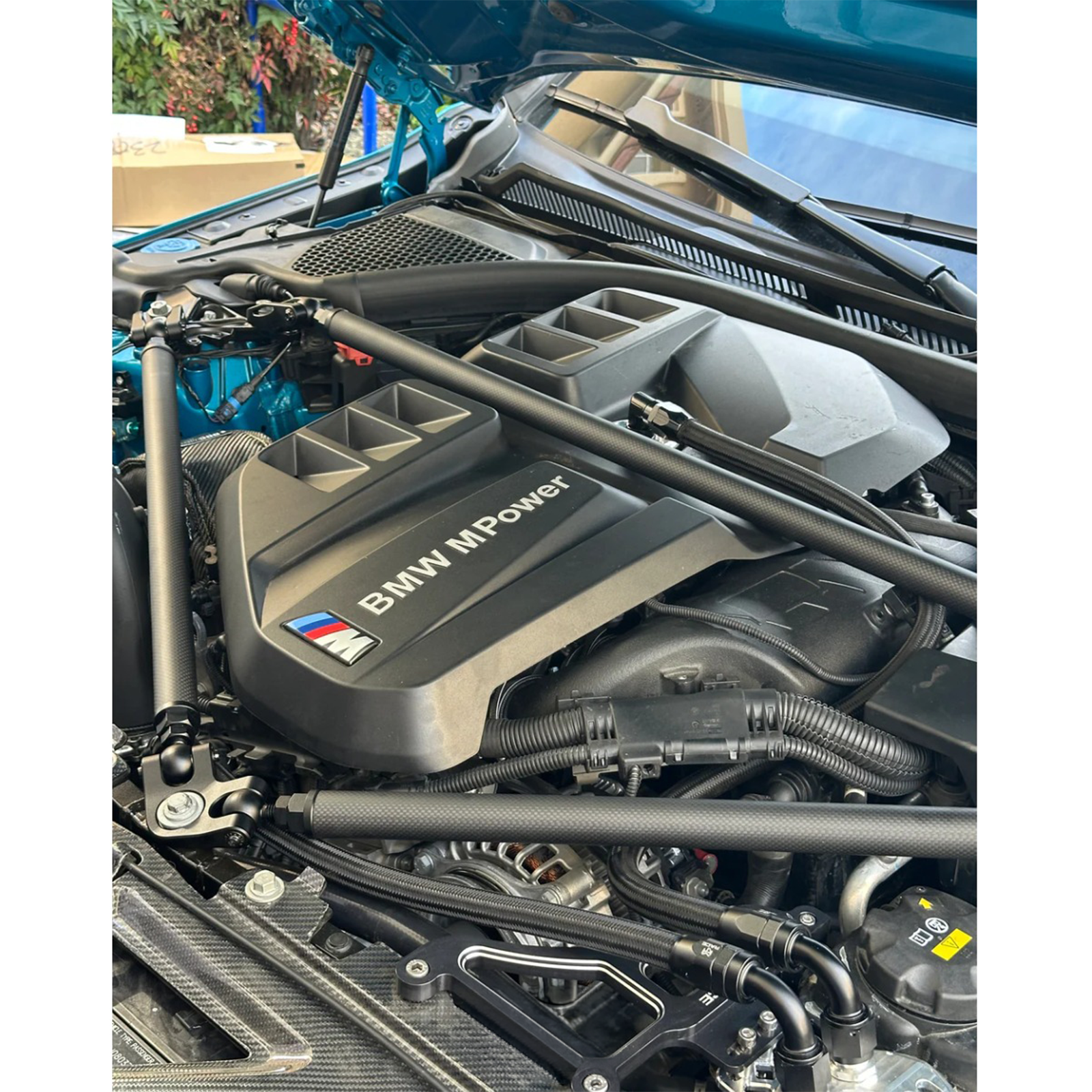 Carbon Fiber Strut Tower Brace for BMW G8X G80 G81 M3 G82 G83 M4 G87 M2 - Bull Boost Performance