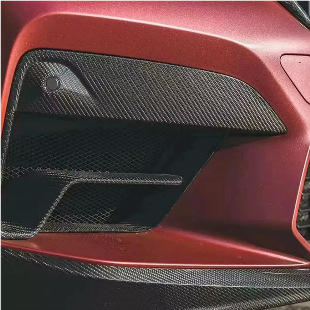 Carbon Fiber Front Bumper Air Vent Covers for BMW F90 M5 G30 5 Series - Bull Boost Performance