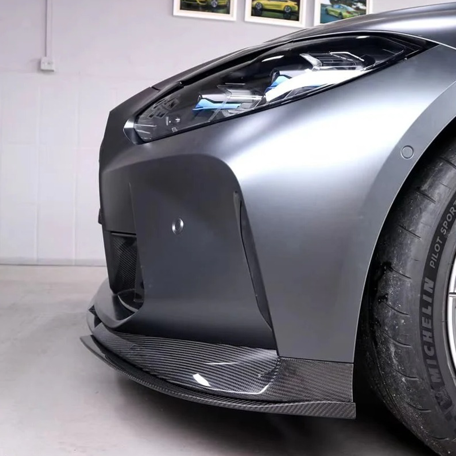 3D Style Carbon Fiber Front Lip for BMW G80 M3 G82 G83 M4 - Bull Boost Performance