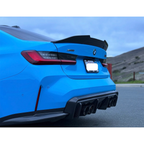 Carbon Fiber 3D Style Rear Diffuser Corner Extensions for BMW G80 M3 G82 M4 - Bull Boost Performance
