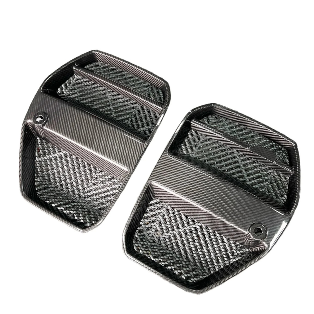 VR Style Carbon Fiber Front Grille Replacement Set for BMW G80 M3 G82 G83 M4 - Bull Boost Performance