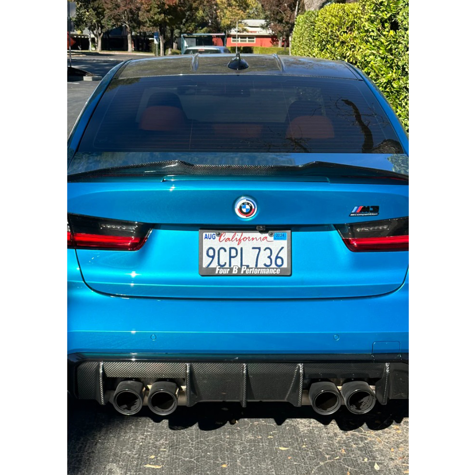 M Performance Style Carbon Fiber Rear Diffuser for BMW G80 M3 G82 G83 M4 - Bull Boost Performance