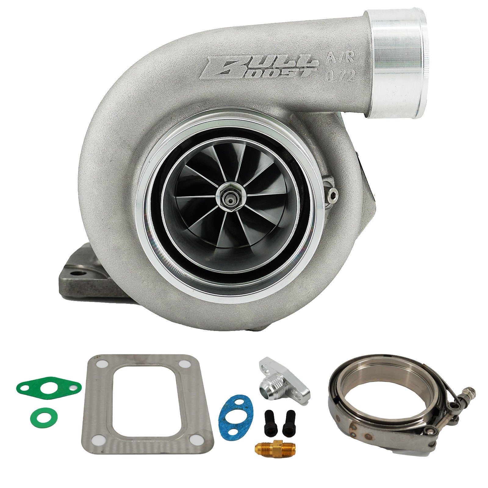 K Swap K Series K20 K24 Dual Ball Bearing Turbo Sidewinder Manifold Intercooler Kit - Bull Boost Performance