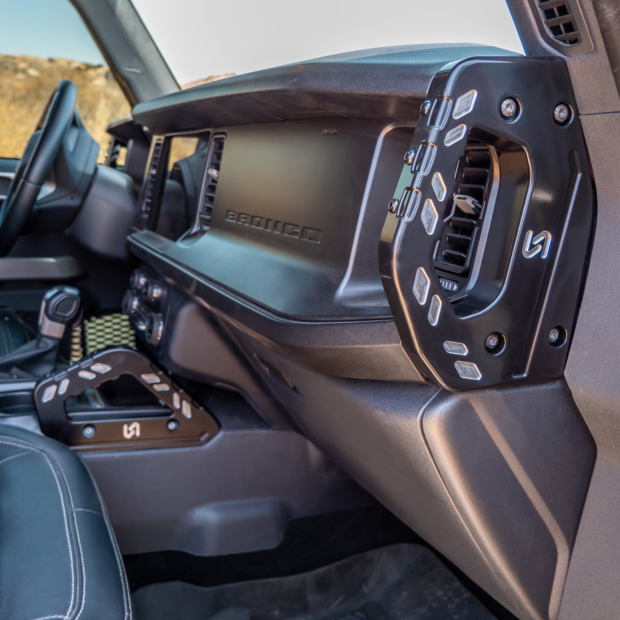 2021+ Ford Bronco Billet Dash Side Handles -Pair - Turn Offroad