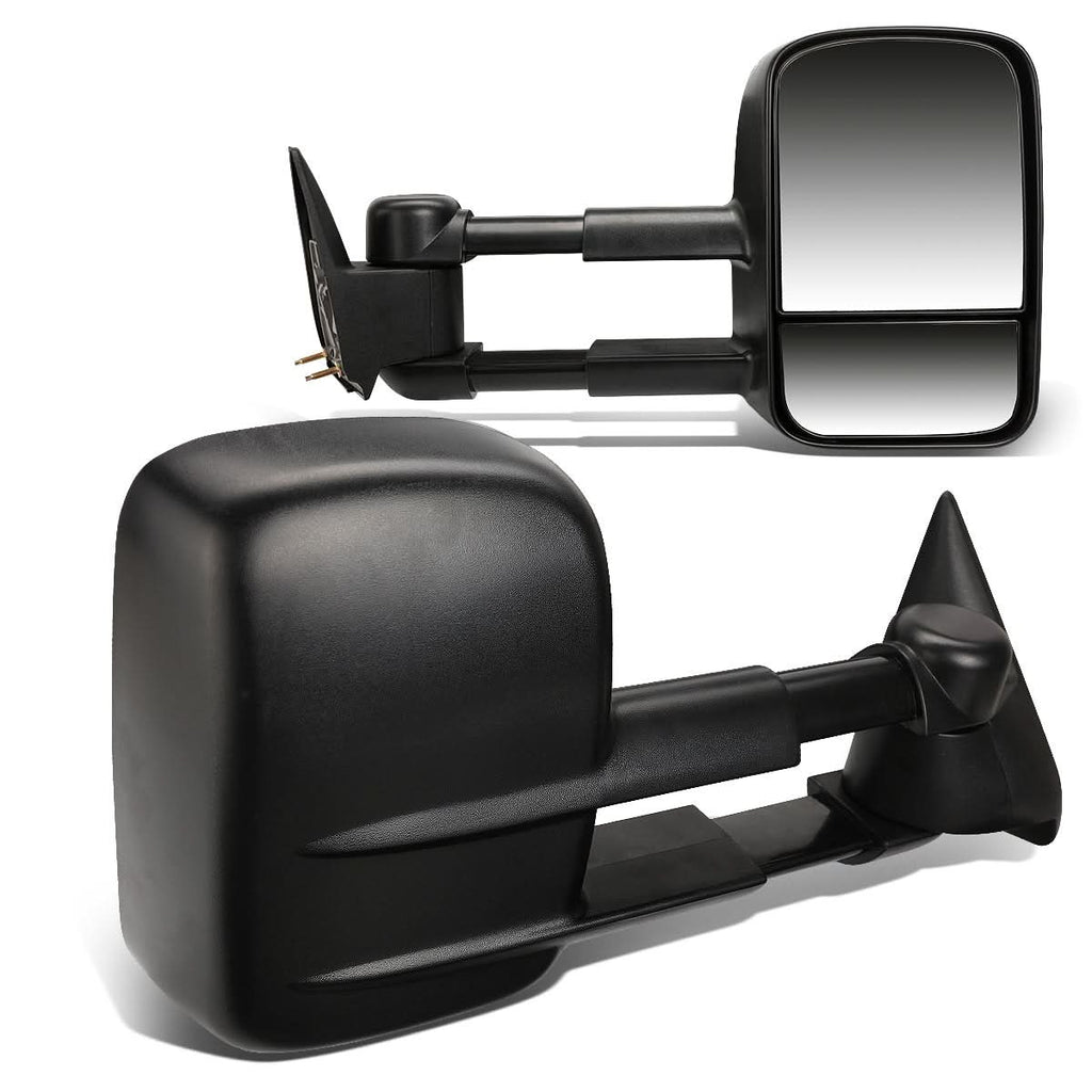 99-06 Chevrolet Silverado GMC Sierra Manual Towing Mirrors Pair Black